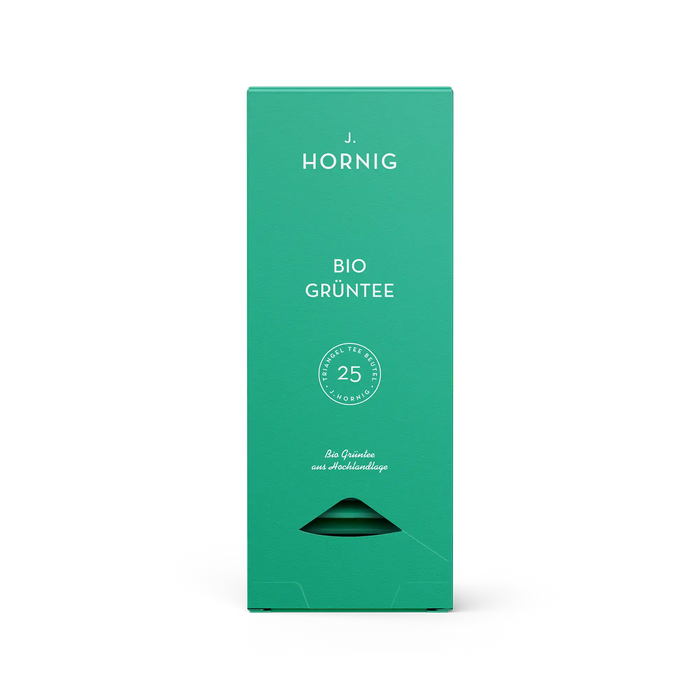 Eine Packung J. Hornig Bio Grüntee