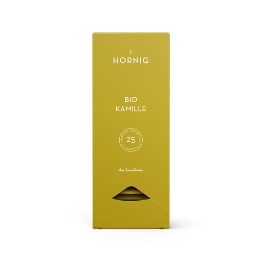 Eine Packung J. Hornig Bio Kamille Tee