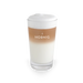 Ein Caffe Latte Glas mit einem J. Hornig Logo.
