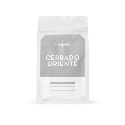 Eine Packung J. Hornig Cerrado Espresso Spezialitätenkaffee 250g.