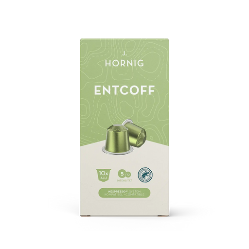 Eine Packung J. Hornig Entcoff Kapseln