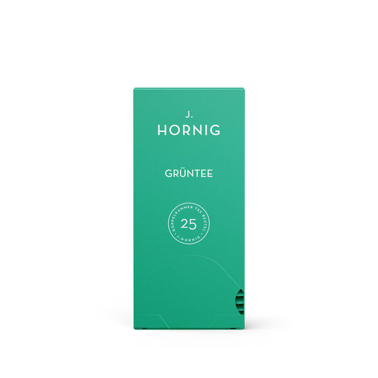 Eine Packung J. Hornig Grüntee