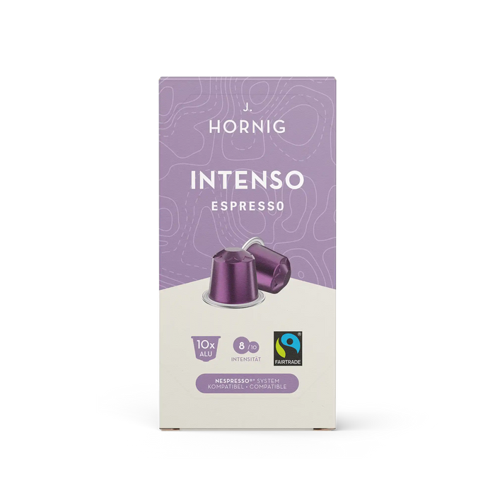 Eine Packung J. Hornig Espresso Kapseln