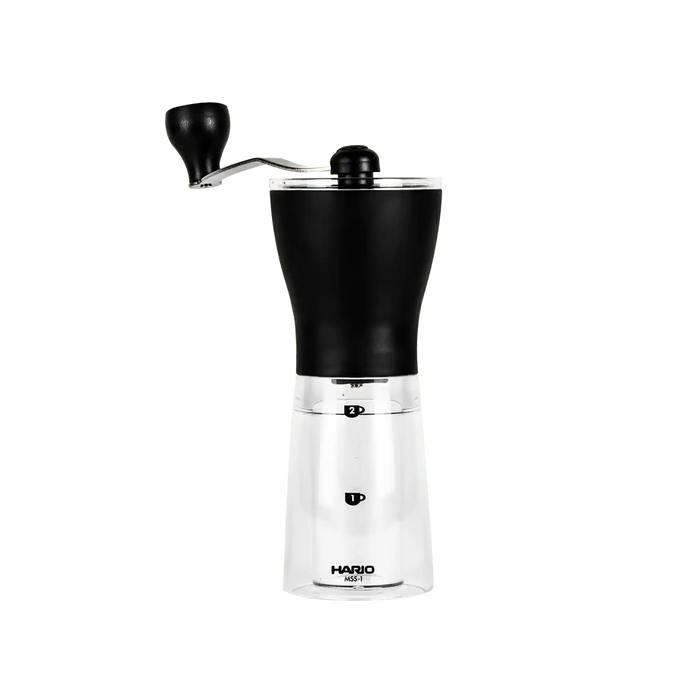 Eine Hario Mini Mill Kaffeemühle