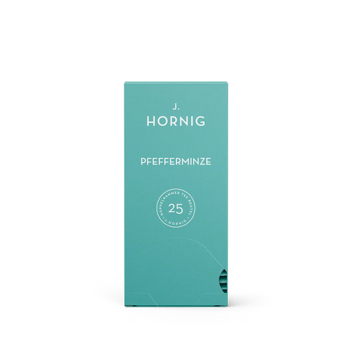 Eine Packung J. Hornig Pfefferminze Tee