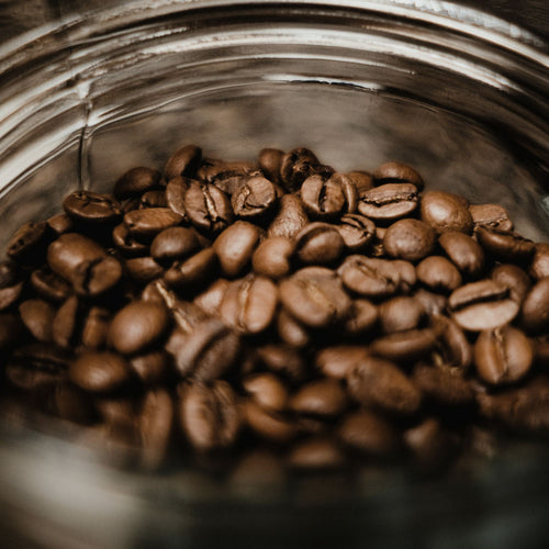 Kaffeebohnen in einem Glas
