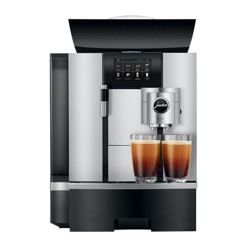 Ein weißer Jura Kaffeevollautomat.