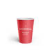 Ein J. Hornig Coffee-to-go Becher in rot.