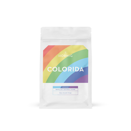 Eine Packung J. Hornig Colorida Espresso.