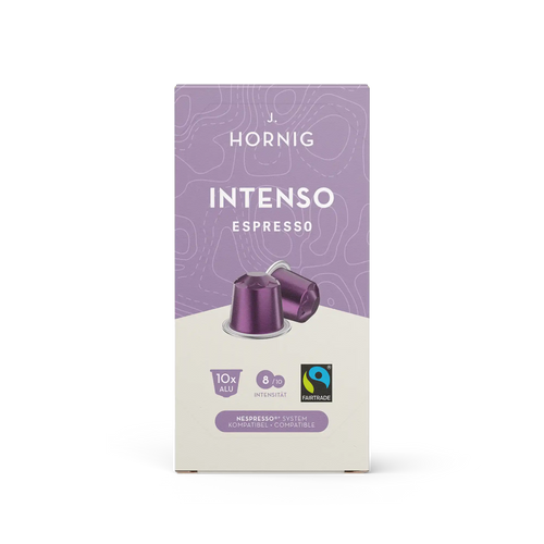 Eine Packung J. Hornig Espresso Kapseln