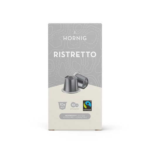 Eine Packung J. Hornig Ristretto Kapseln