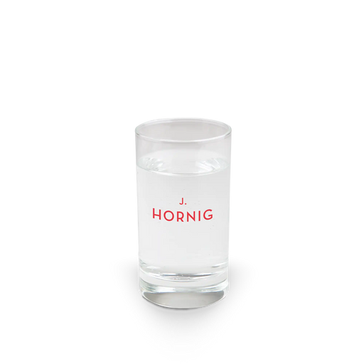 Ein J. Hornig Wasserglas.